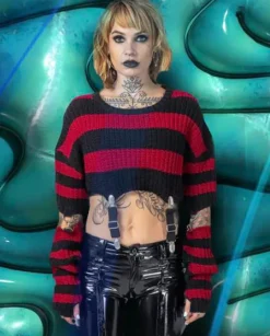 Innocent Clothing Heartless Isadora Top Black/Red
