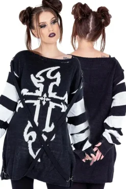 Innocent Clothing Heartless Lilith Jumper Black/White