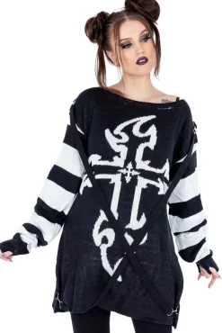 Innocent Clothing Heartless Lilith Jumper Black/White