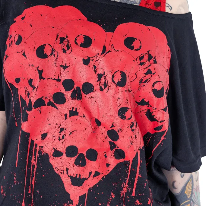 Innocent Clothing Heartless Skull Heart Top