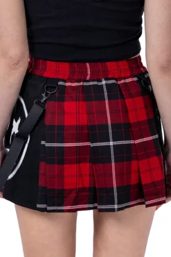 Innocent Clothing Heartless Souless Red Check Skirt