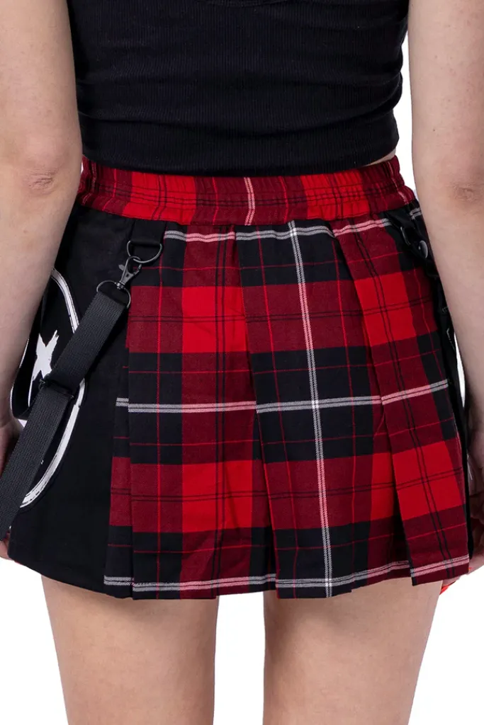 Innocent Clothing Heartless Souless Red Check Skirt