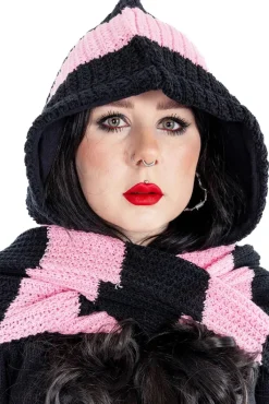 Innocent Clothing Heartless Zenni Scarf Black/Pink
