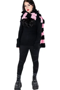 Innocent Clothing Heartless Zenni Scarf Black/Pink