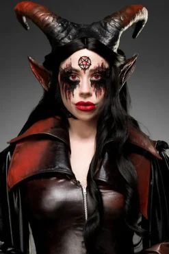 Mask Paradise Horns Black Red