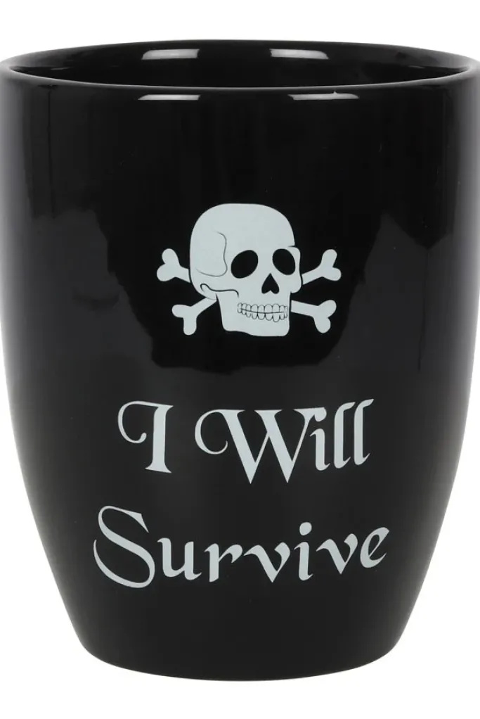 Something Different I Will Survive Gothic Plant Pot