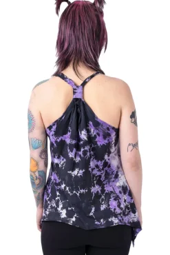 Innocent Clothing Innocent Black/Purple Tye Knot Top