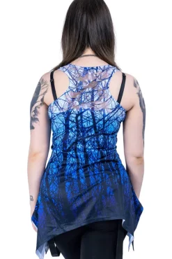 Innocent Clothing Innocent Blue Forest Lace Panel Vest