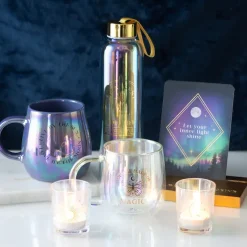 Something Different Iridescent Sun and Moon Votive Candle Holders