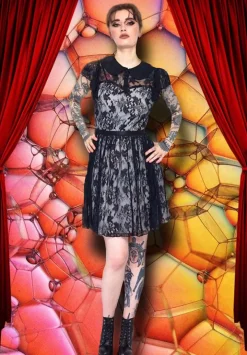 Jawbreaker Lace Overlay Collar Dress