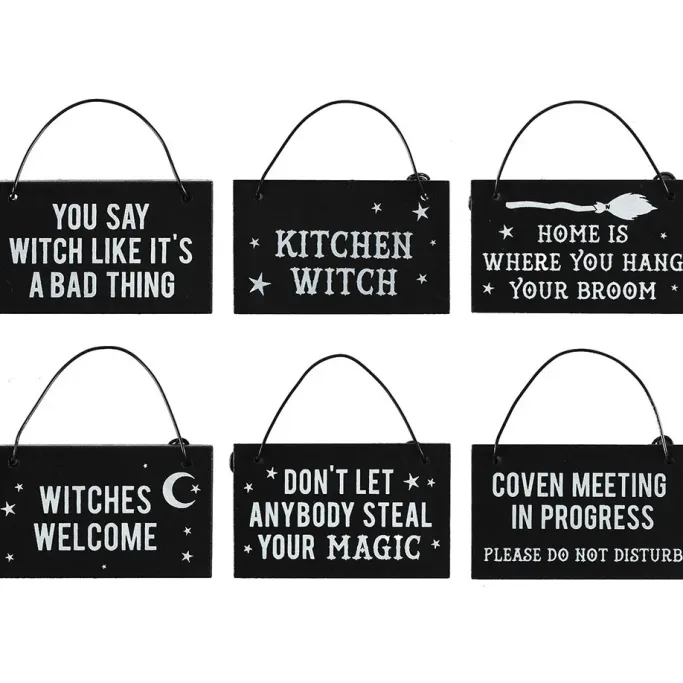 Something Different Kitchen Witch Witchy Hanging Mini Sign