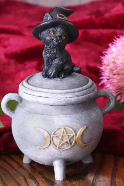 Nemesis Now Kitty's Brew Cat Cauldron Box