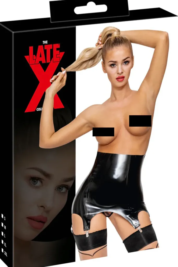 LATE-X Latex Suspender Belt