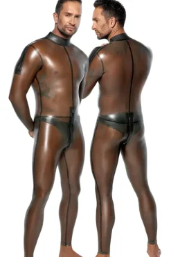 LATE-X Mens Latex Jumpsuit