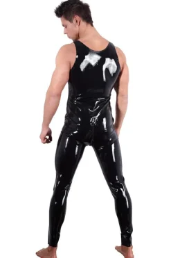 LATE-X Mens Latex Jumpsuit