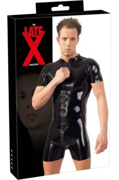 LATE-X Mens Latex Playsuit