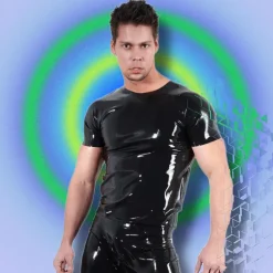 LATE-X Mens Latex Shirt