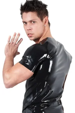 LATE-X Mens Latex Shirt