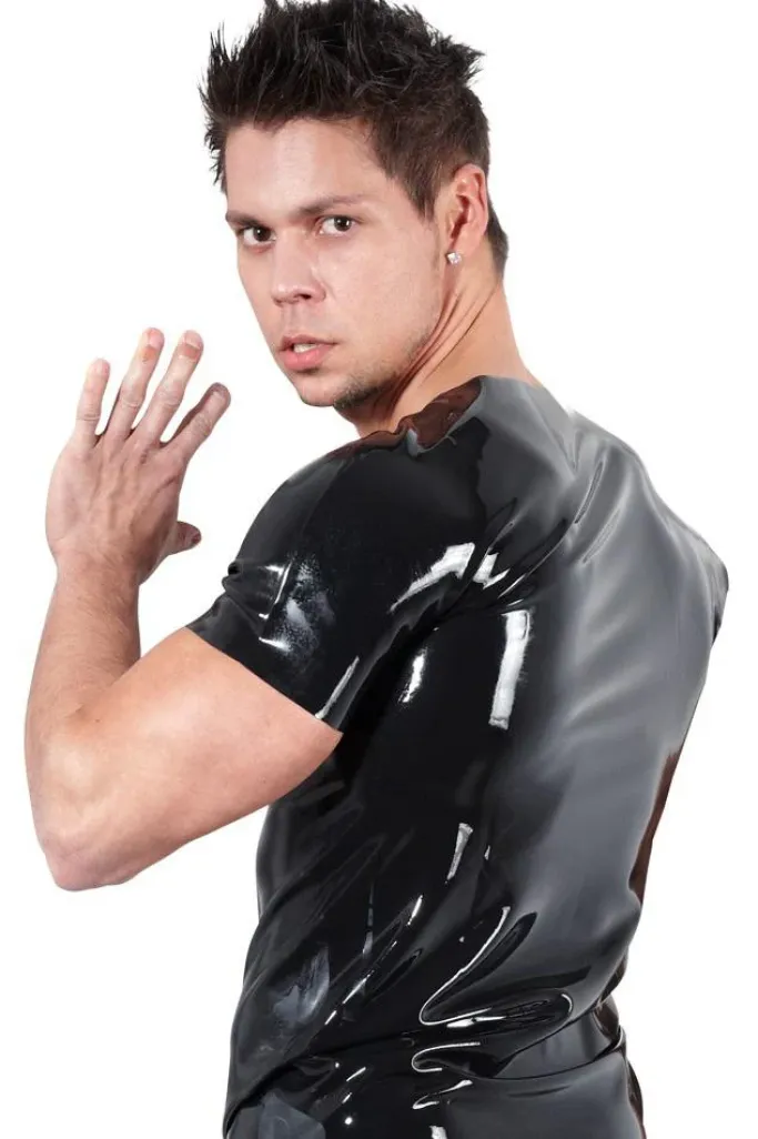 LATE-X Mens Latex Shirt