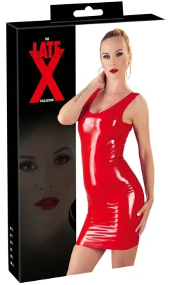 LATE-X Red Latex Dress