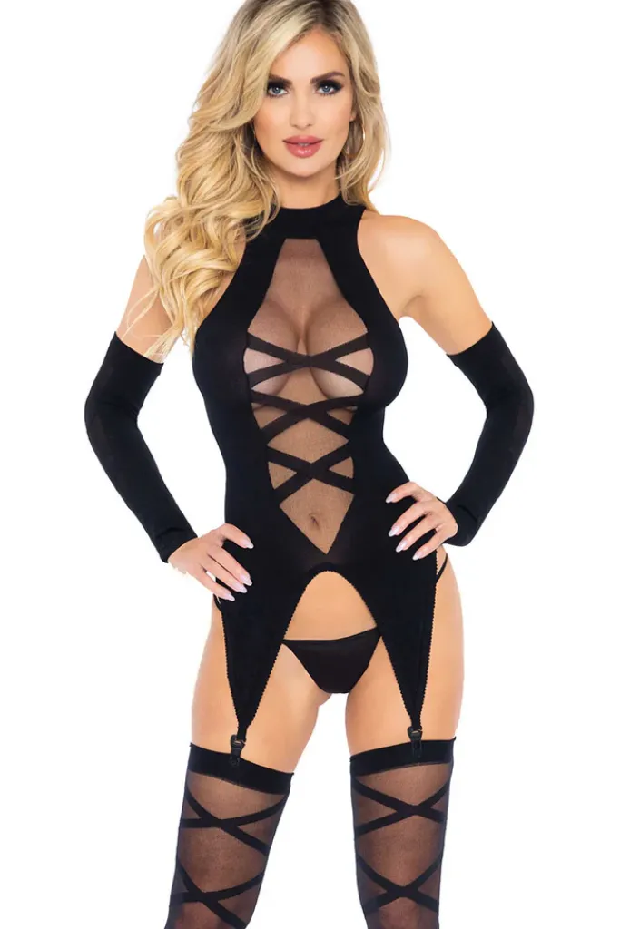 Leg Avenue Camigarter, Stockings and Gloves