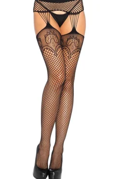 Leg Avenue Net Garterbelt Stockings