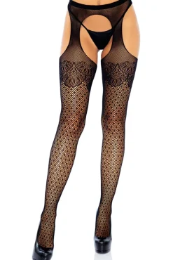 Leg Avenue Polka Dot Suspender Hose