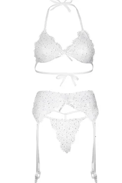Leg Avenue White Bra Top Lingerie Set (M)