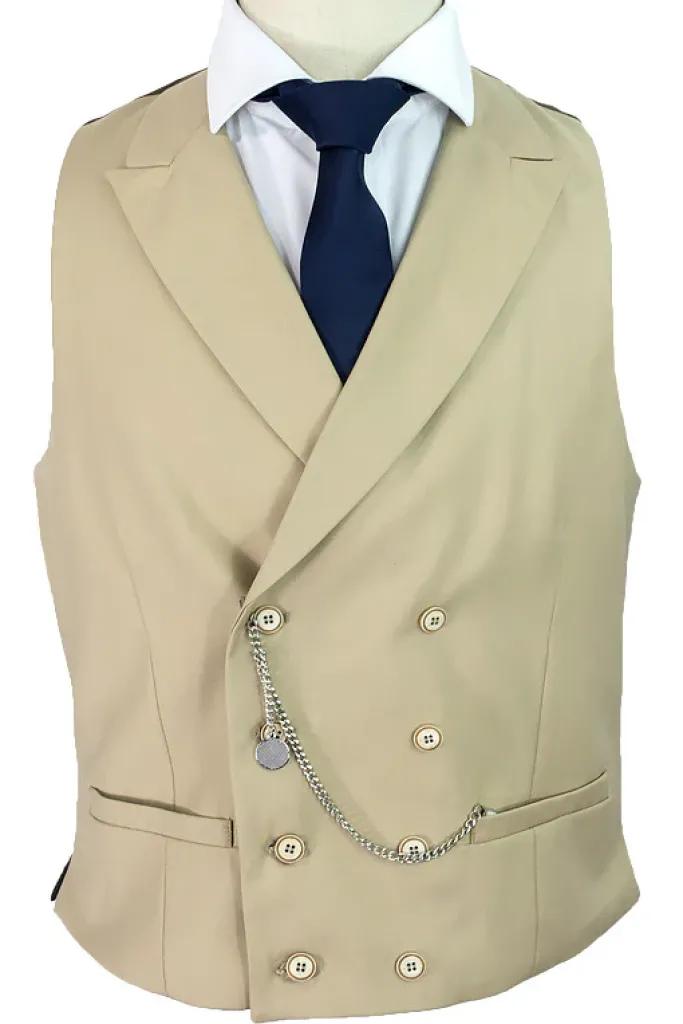 Kaymans Lennox Beige Steampunk Waistcoat