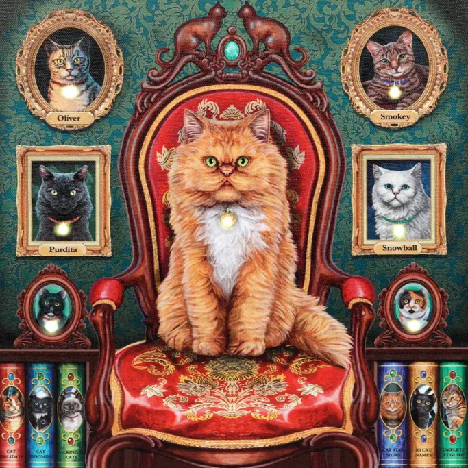 Something Different Lisa Parker Mad About Cats Light Up Canvas