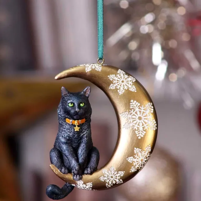 Nemesis Now Lisa Parker Moon Cat Hanging Ornament
