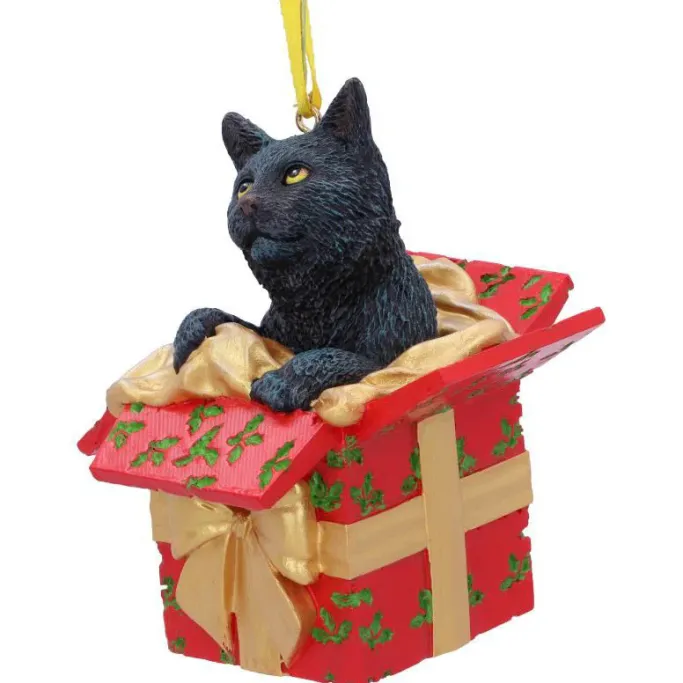 Nemesis Now Lisa Parker Present Cat Hanging Ornament