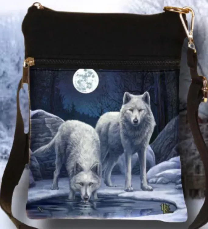 Nemesis Now Lisa Parker Warriors Of Winter Wolf Shoulder Bag
