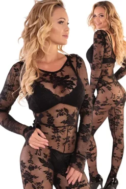 Corsetti Livia Manelis Bodystocking Black