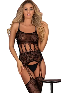 Corsetti Livia Sobren Bodystocking Black