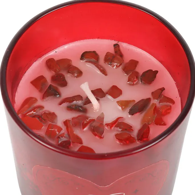 Something Different Love Potion Raspberry Crystal Chip Candle