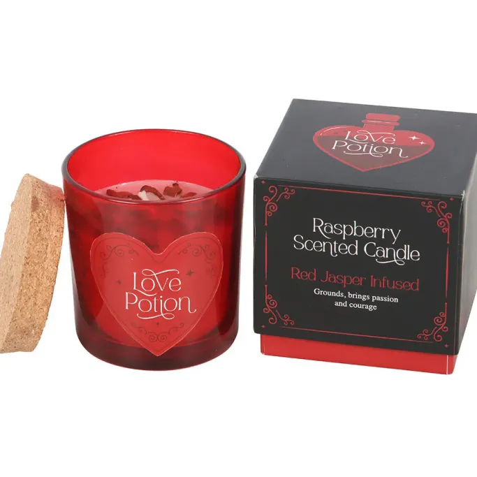 Something Different Love Potion Raspberry Crystal Chip Candle