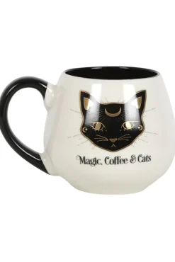 Something Different Magic, Coffee and Cats Rounded Mug
