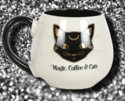 Something Different Magic, Coffee and Cats Rounded Mug