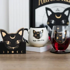 Something Different Magic, Coffee and Cats Rounded Mug