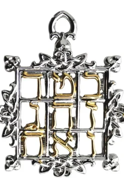 Mystic Kabbalah Magic Square of Saturn Necklace