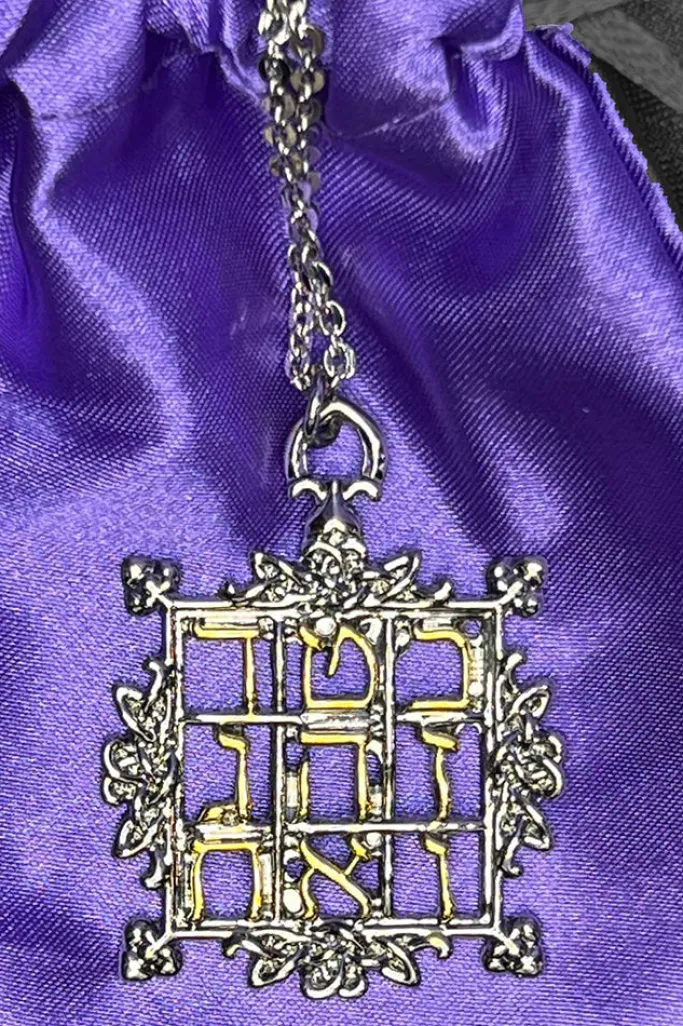 Mystic Kabbalah Magic Square of Saturn Necklace