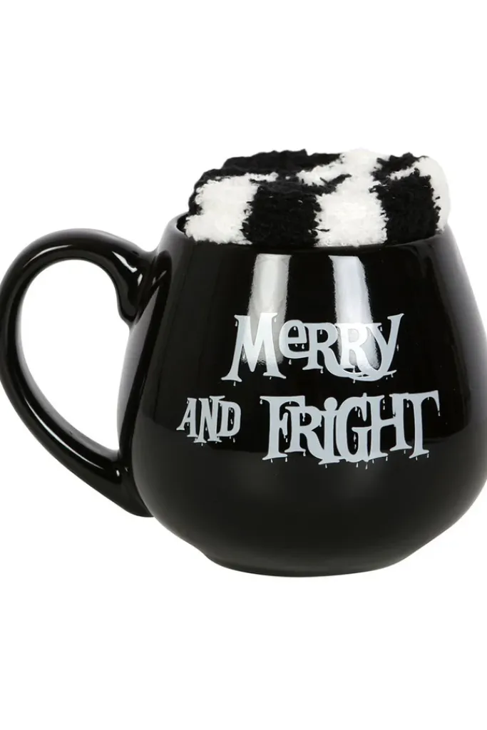 Something Different Merry and Fright Mug and Socks Set