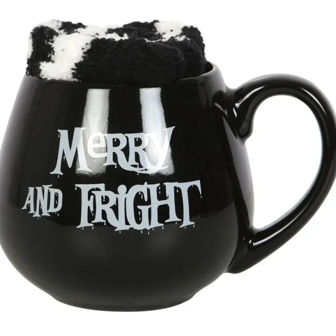 Something Different Merry and Fright Mug and Socks Set