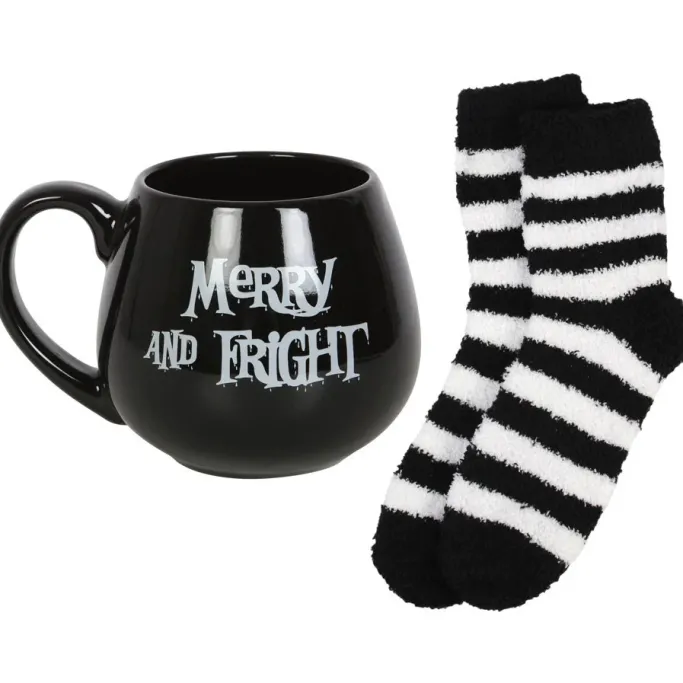 Something Different Merry and Fright Mug and Socks Set