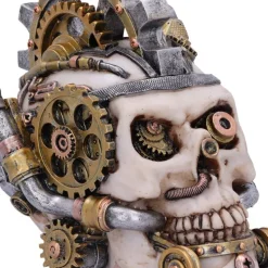 Nemesis Now Metal Head Steampunk Skull Box