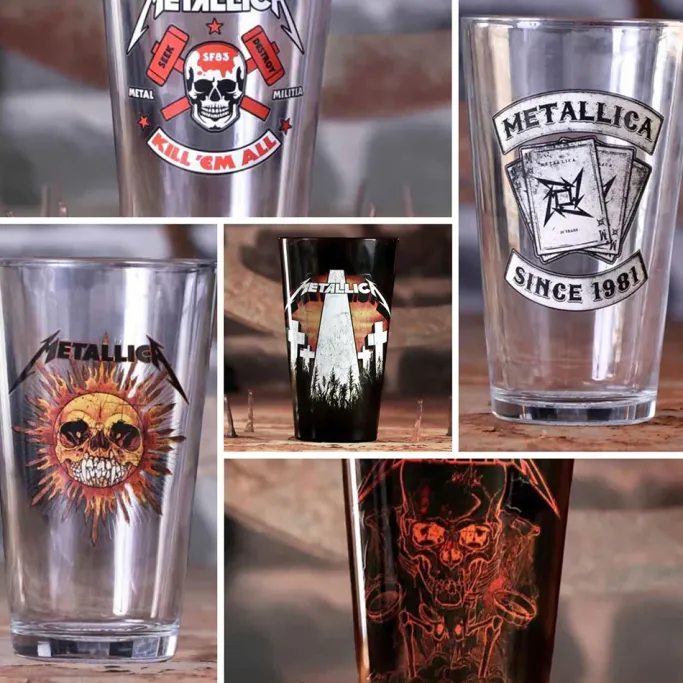 Nemesis Now Metallica Glassware Boris