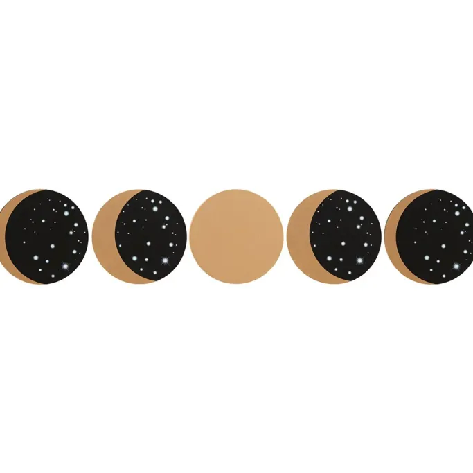 Something Different Moon Phases 5-Piece Coaster Set