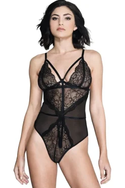 Music Legs Black Teddy 80043