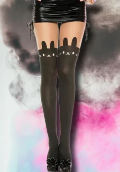 Music Legs Bunny Tights